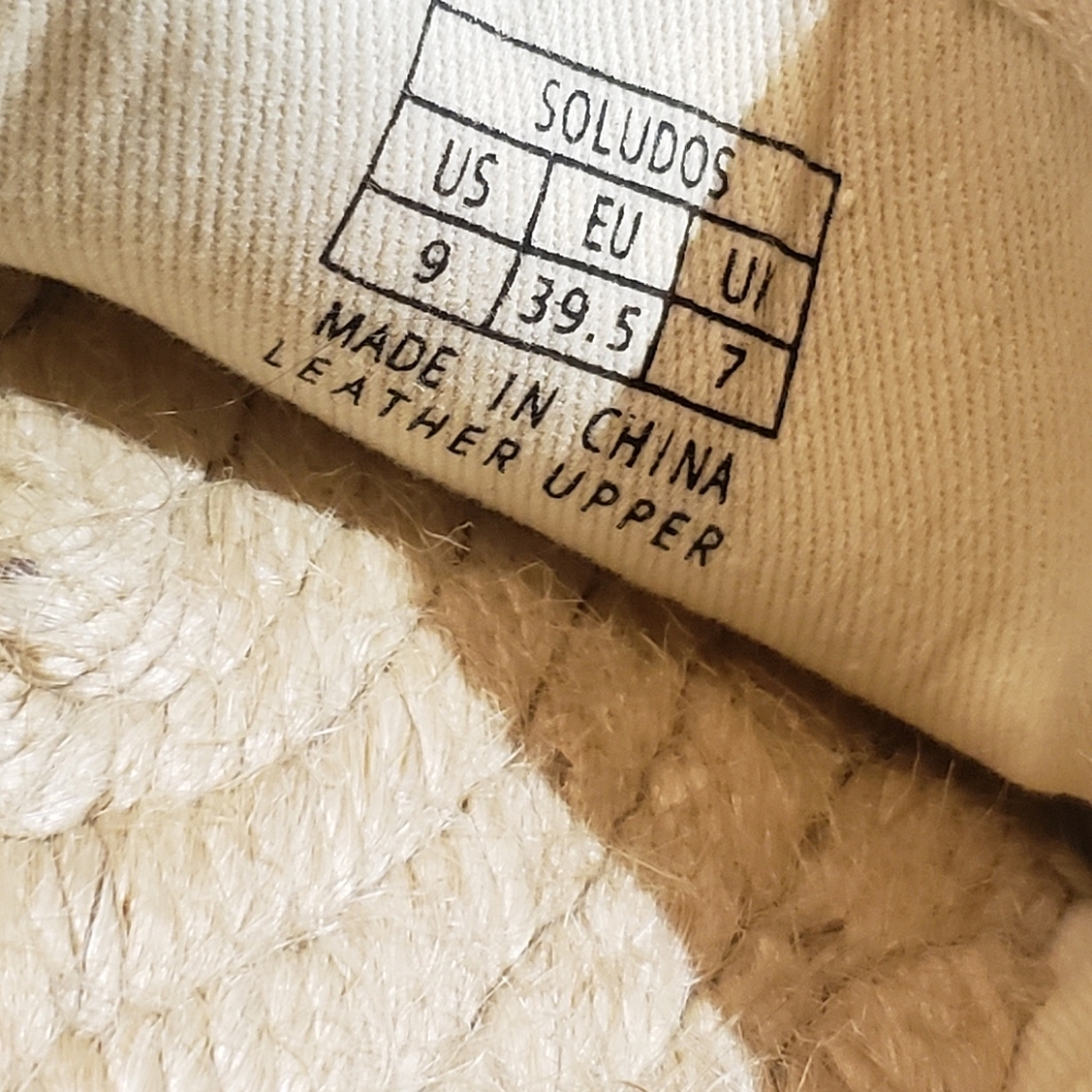 Soludos Platform Smoking Slipper Safari Size 9 - Picture 15 of 15